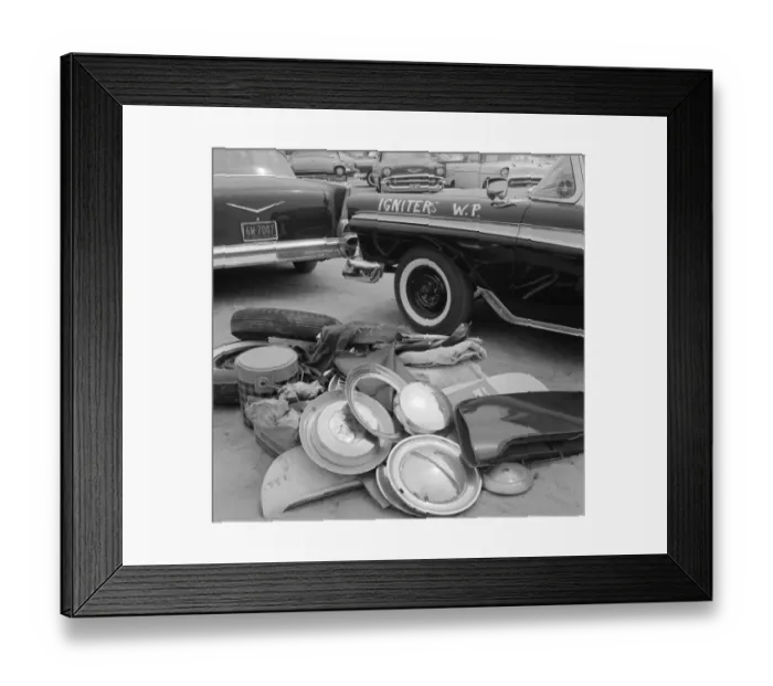 Framed Print : Loose Hubcaps Framed Print : Loose Hubcaps