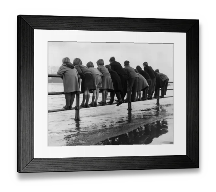 Framed Print : Flooded Embankment Framed Print : Flooded Embankment