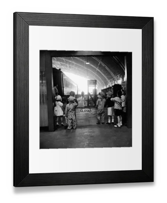 Framed Print : Station Closed
