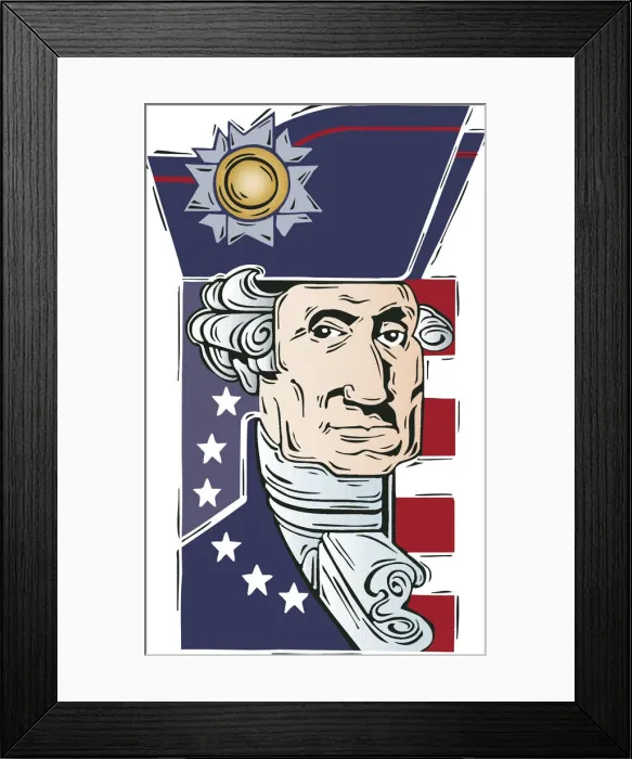 Framed Print : General George Washington (1732 99), 88358029 Framed Print : General George Washington (1732 99), 88358029