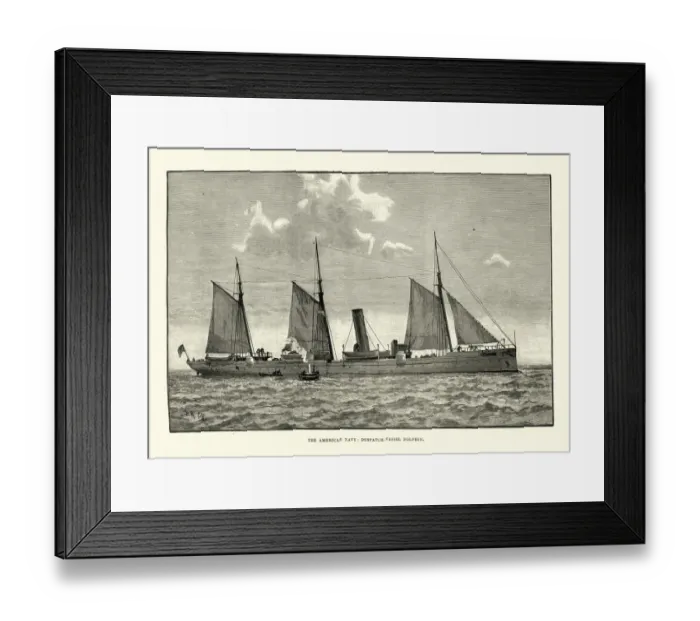 Framed Print : US Navy warship, USS Dolphin (PG-24) 19th Century Framed Print : US Navy warship, USS Dolphin (PG-24) 19th Century