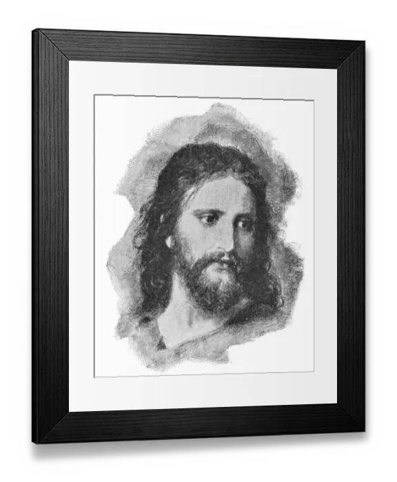 Framed Print : Christs Image by Heinrich Hofmann - 19th Century Framed Print : Christs Image by Heinrich Hofmann - 19th Century