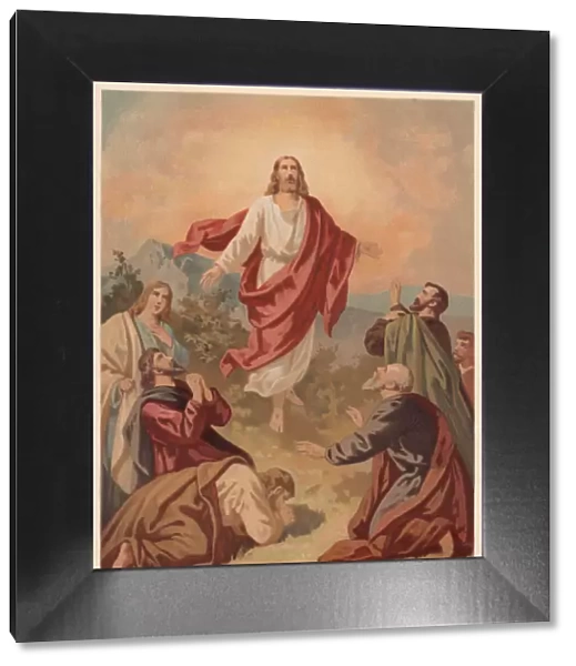 Ascension of Christ (Luke 24, 51), chromolithograph, published in 1886