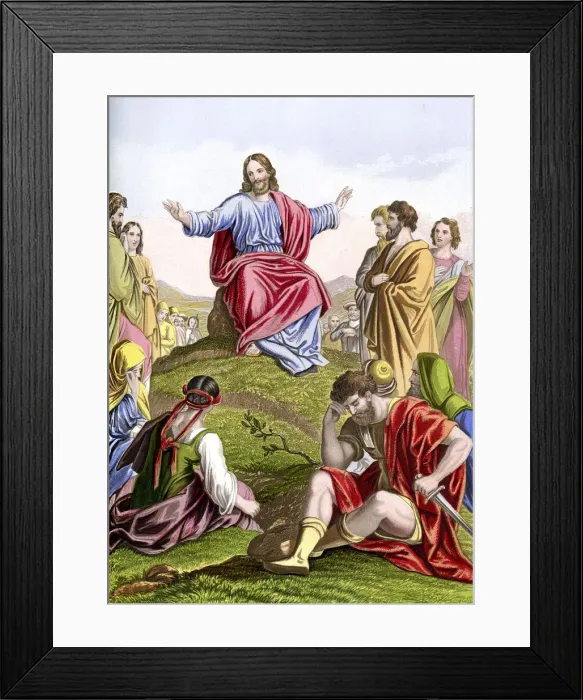 Framed Print : Sermon on the Mount Framed Print : Sermon on the Mount
