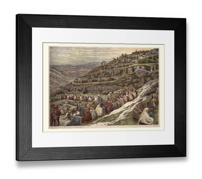 Framed Print : Miracle of the Loaves and the fishes Framed Print : Miracle of the Loaves and the fishes