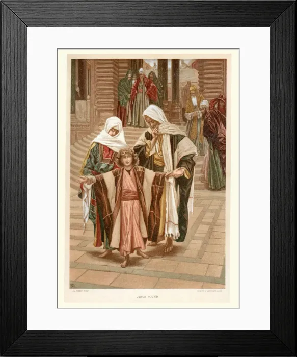 Framed Print : Jesus found at the temple Framed Print : Jesus found at the temple
