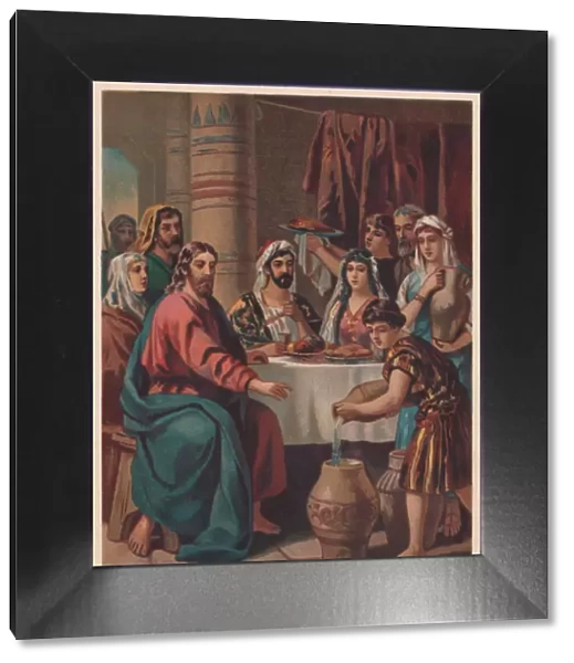 Jesus Changes Water Into Wine (John 2), chromolithograph, published 1886