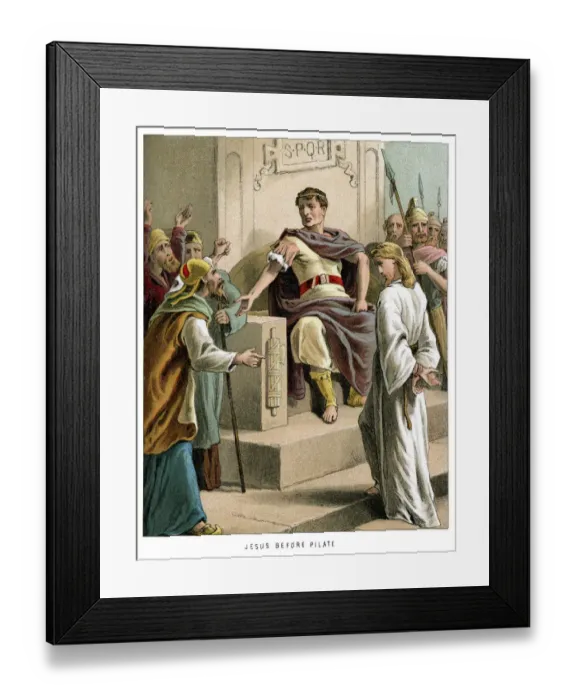 Framed Print : Jesus before Pontius Pilate Framed Print : Jesus before Pontius Pilate