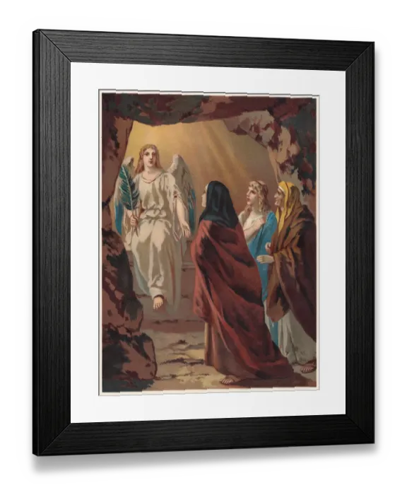 Framed Print : The Women at the Tomb of Christ, chromolithograph, published 1886 Framed Print : The Women at the Tomb of Christ, chromolithograph, published 1886