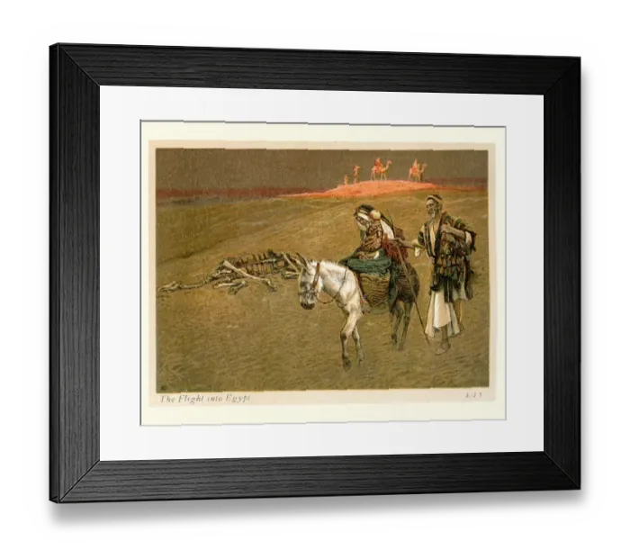Framed Print : Mary and Josephs Flight into Egypt Framed Print : Mary and Josephs Flight into Egypt