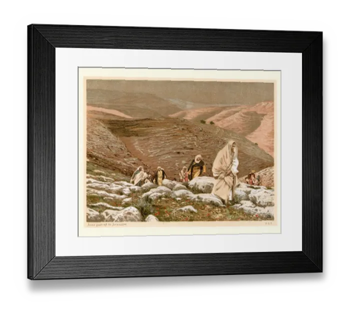 Framed Print : Jesus goes up to Jerusalem Framed Print : Jesus goes up to Jerusalem
