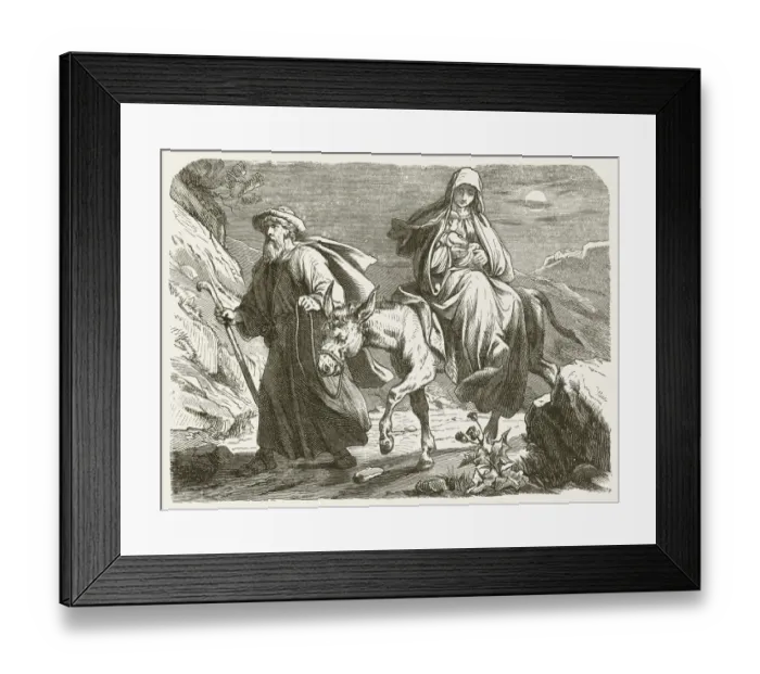 Framed Print : The Holy Family on the Flight into Egypt, published 1877 Framed Print : The Holy Family on the Flight into Egypt, published 1877