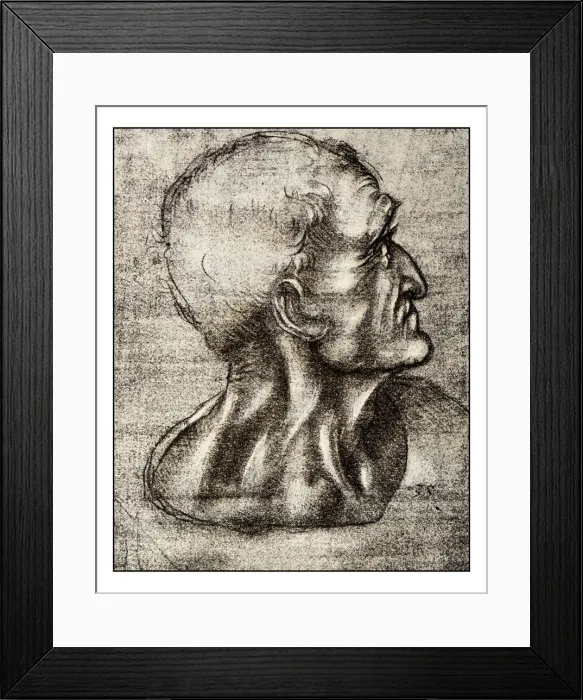 Framed Print : Leonardos sketches and drawings: The last supper, Judas Framed Print : Leonardos sketches and drawings: The last supper, Judas
