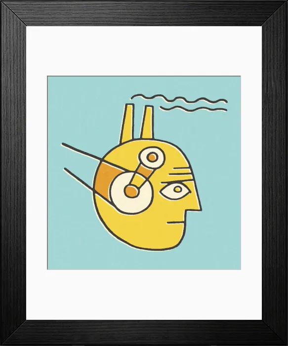 Framed Print : Human Head with Smokestacks and Brain Working Framed Print : Human Head with Smokestacks and Brain Working
