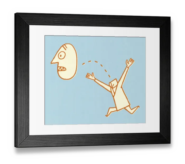 Framed Print : Man Who Lost His Head Framed Print : Man Who Lost His Head