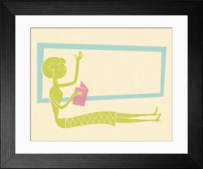 Framed Print : Woman Reading Framed Print : Woman Reading