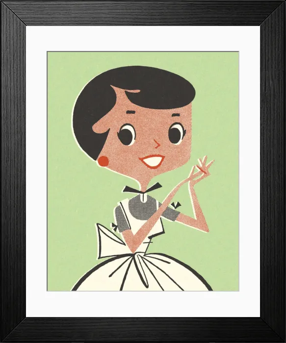 Framed Print : Happy Homemaker Framed Print : Happy Homemaker