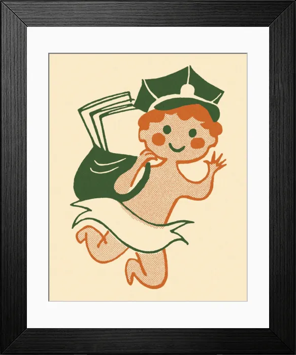 Framed Print : Baby Delivery Person Framed Print : Baby Delivery Person