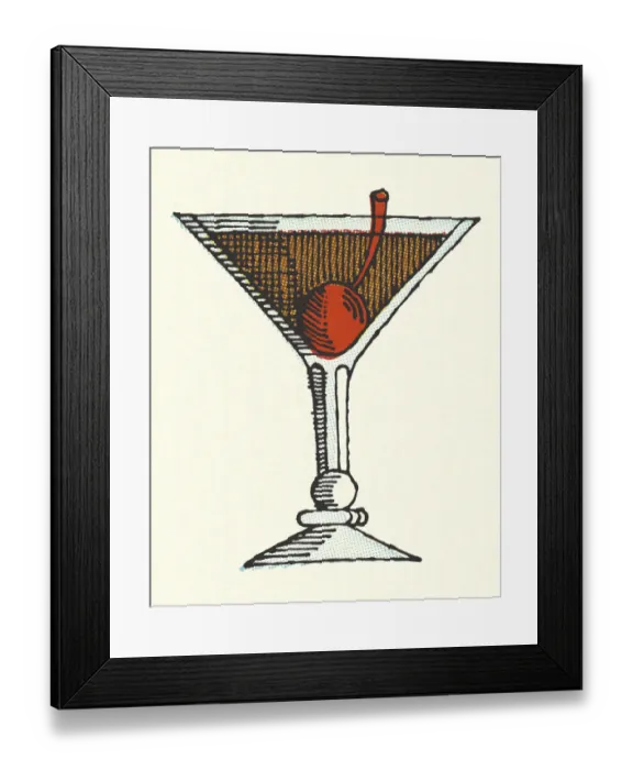 Framed Print : Martini Framed Print : Martini