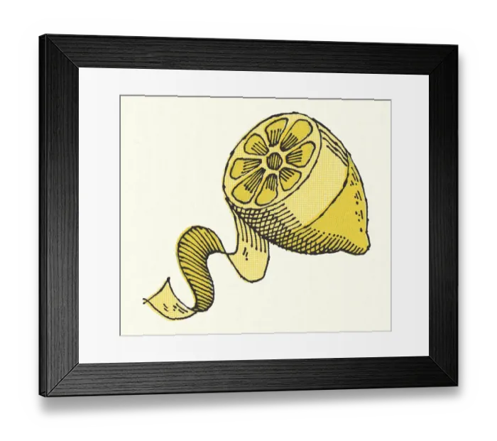 Framed Print : Peeling a Lemon Framed Print : Peeling a Lemon