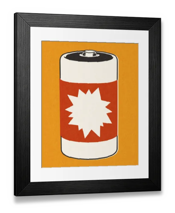 Framed Print : Battery Framed Print : Battery