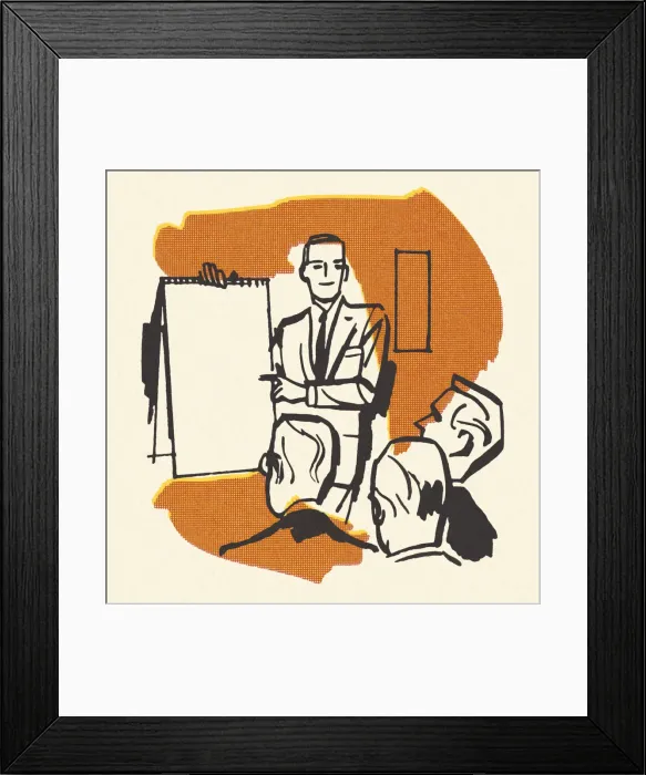 Framed Print : Businessmen in a Meeting Framed Print : Businessmen in a Meeting