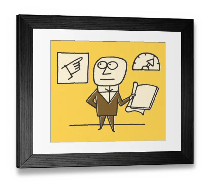 Framed Print : Businessman with a Deadline
