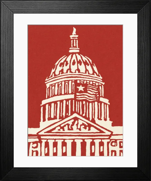 Framed Print : Dome of a Capitol Building Framed Print : Dome of a Capitol Building