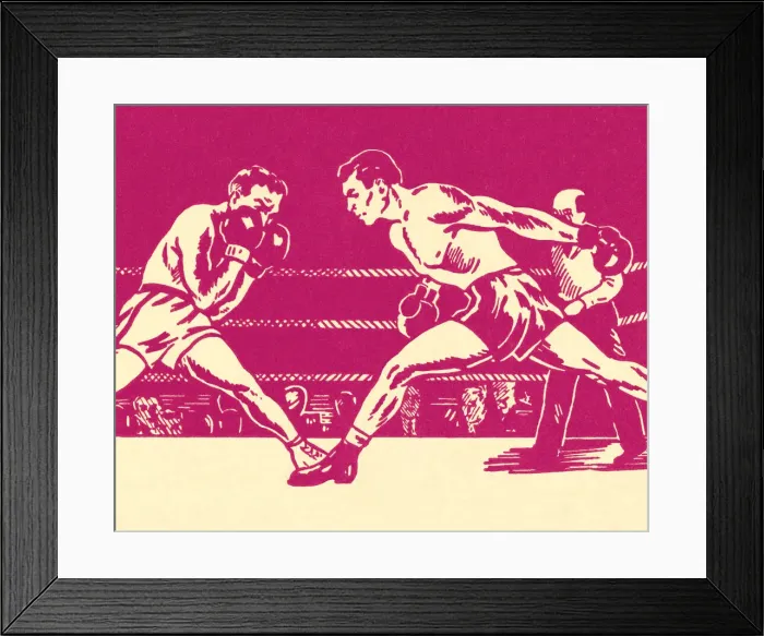Framed Print : Boxing Match Framed Print : Boxing Match