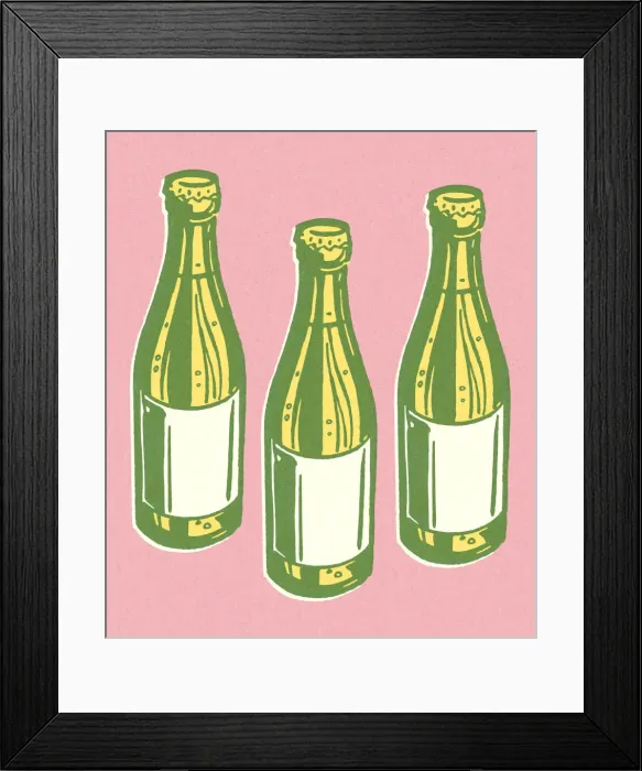 Framed Print : Three Bottles Framed Print : Three Bottles