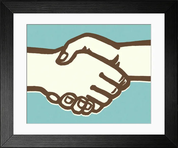 Framed Print : Handshake Framed Print : Handshake