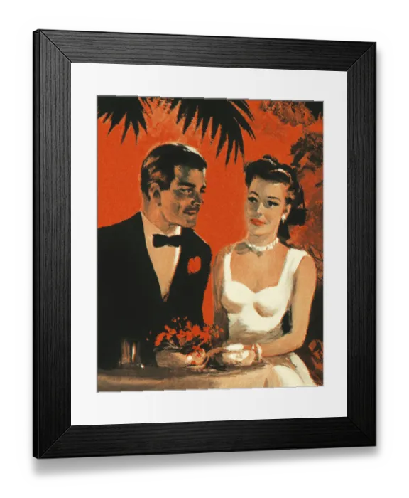 Framed Print : Happy Wedding Couple Framed Print : Happy Wedding Couple