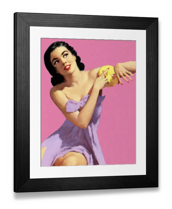 Framed Print : Woman Bathing