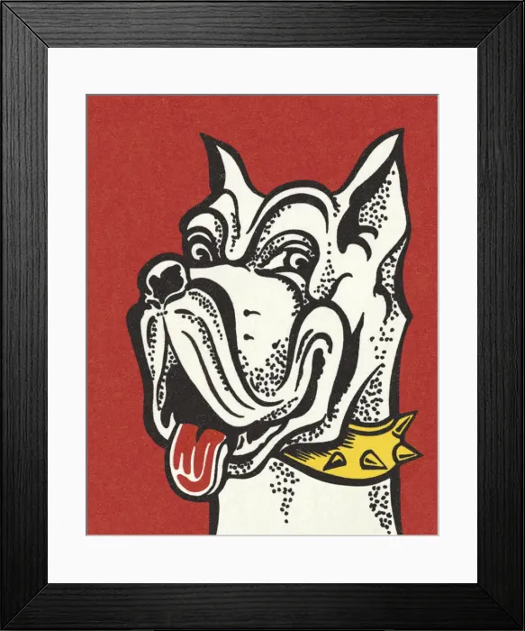 Framed Print : Head of a Dog
