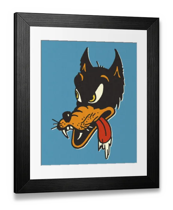Framed Print : Hungry Wolf