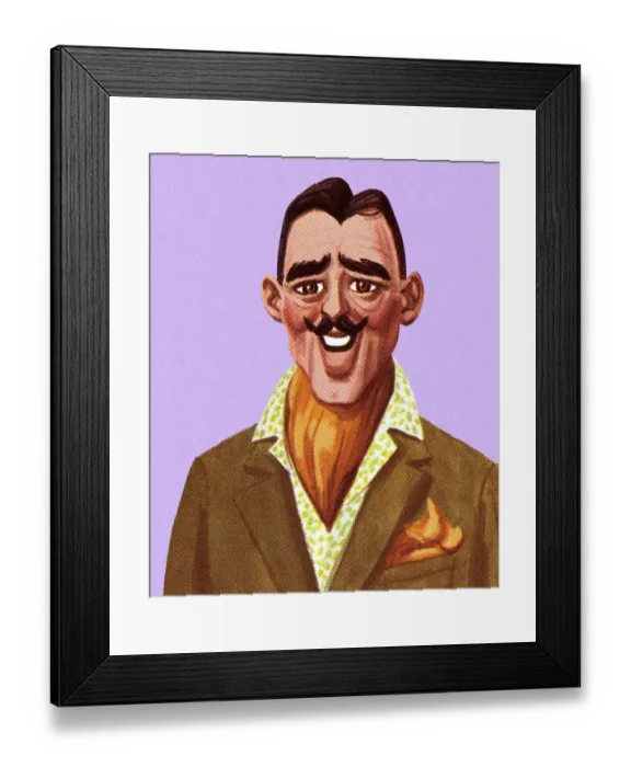 Framed Print : Portrait of a Handsome Man Framed Print : Portrait of a Handsome Man
