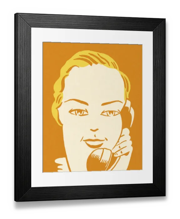 Framed Print : Person on the Telephone Framed Print : Person on the Telephone