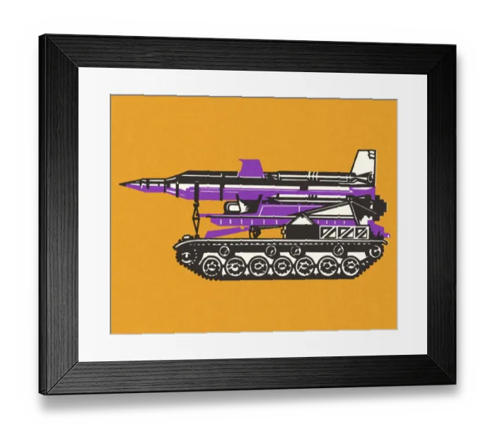 Framed Print : Tank Missile Launcher Framed Print : Tank Missile Launcher