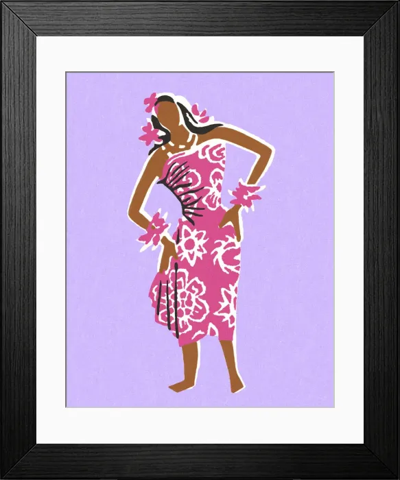 Framed Print : Hawaiian Woman Framed Print : Hawaiian Woman