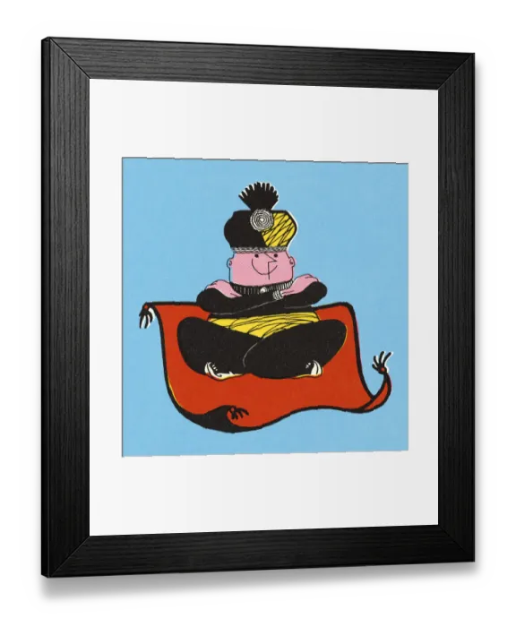 Framed Print : Person Riding a Magic Carpet Framed Print : Person Riding a Magic Carpet