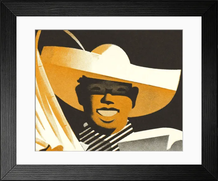 Framed Print : Smiling Man Wearing a Hat Framed Print : Smiling Man Wearing a Hat