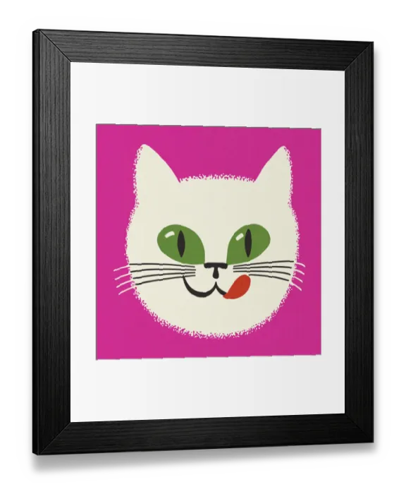 Framed Print : Face of a Cat Framed Print : Face of a Cat