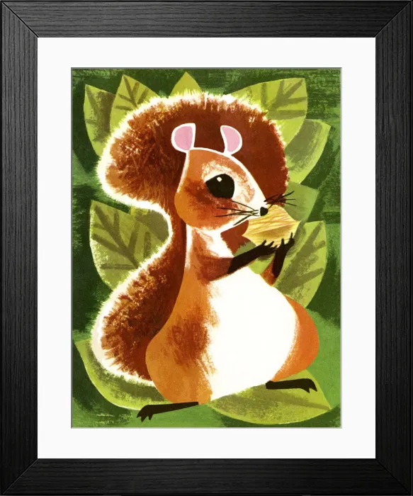 Framed Print : Squirrel Eating a Nut Framed Print : Squirrel Eating a Nut