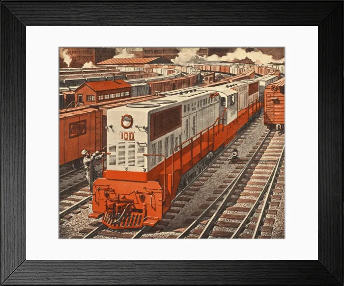 Framed Print : Railroad Yard Framed Print : Railroad Yard