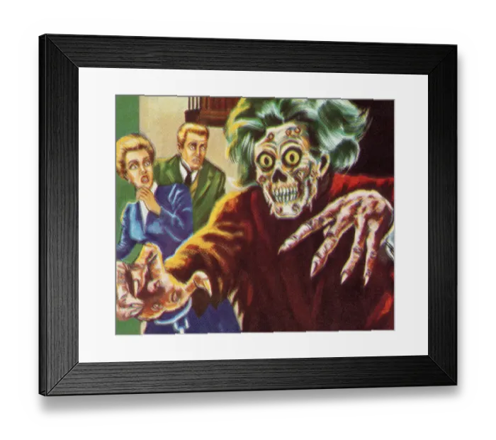 Framed Print : Woman, Man, and Monster Framed Print : Woman, Man, and Monster