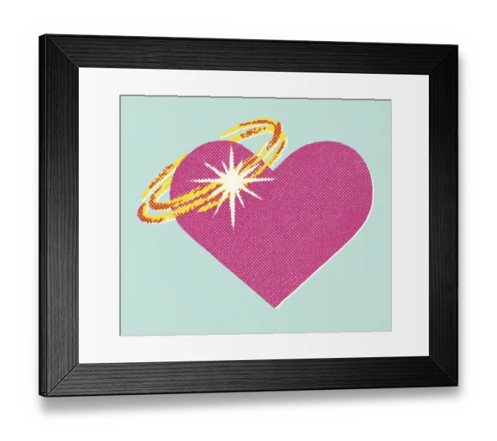 Framed Print : Heart and Wedding Ring Framed Print : Heart and Wedding Ring