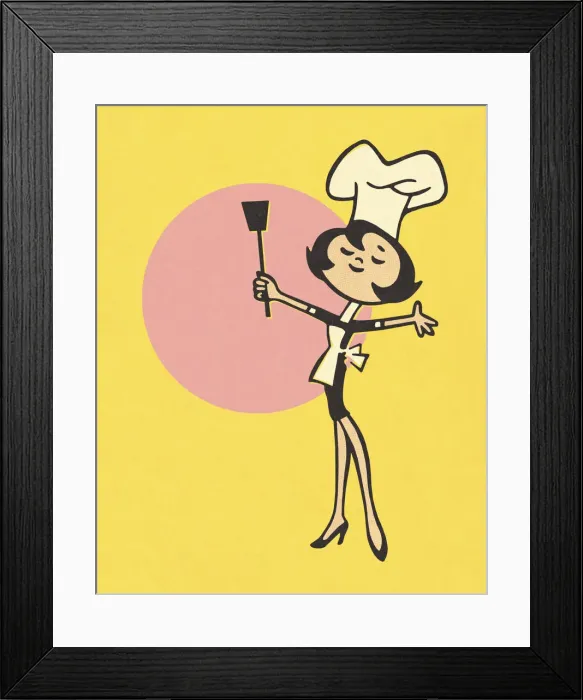 Framed Print : Chef Gesturing with a Utensil Framed Print : Chef Gesturing with a Utensil