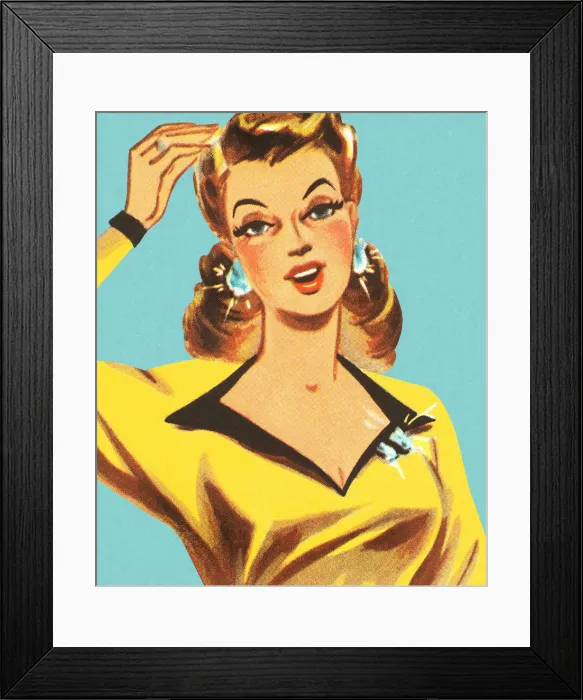 Framed Print : Portrait of a Woman