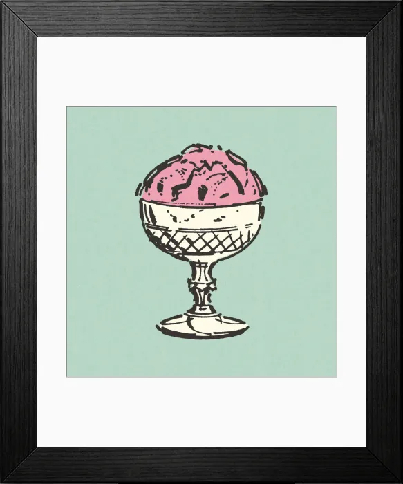 Framed Print : Dish of Ice Cream Framed Print : Dish of Ice Cream
