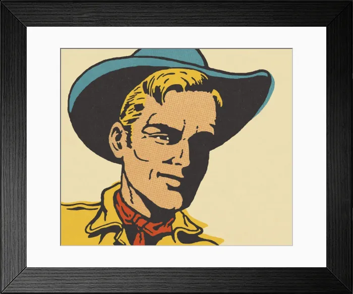 Framed Print : Portrait of a Cowboy Framed Print : Portrait of a Cowboy